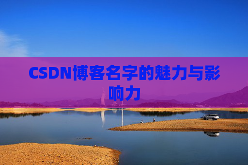 CSDN博客名字的魅力与影响力